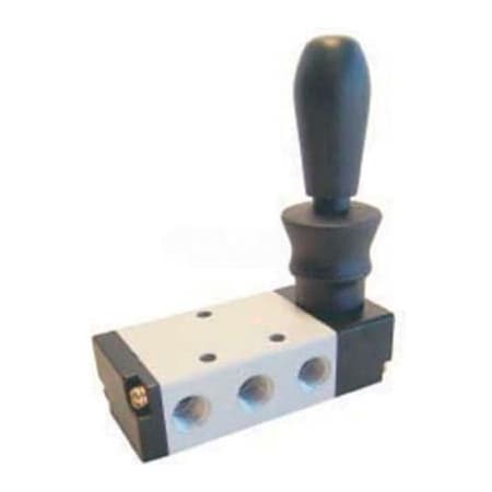 Bimba Mfg Co Bimba-Mead Hand Lever Valve M4H310-08, 5 Port, 2 Pos, Direct Acting Hand Lever Valve, 1/4" NPT M4H310-08